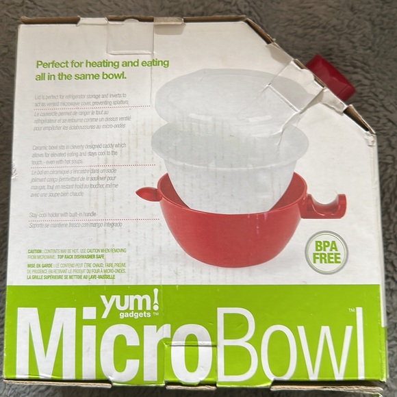 Heat and Eat great for soups stews Ramen and pastas Yum micro bowl set - Picture 2 of 4